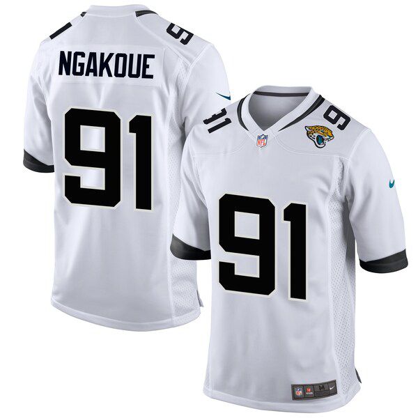 Men Jacksonville Jaguars #91 Yannick Ngakoue Nike White New Game NFL Jersey->jacksonville jaguars->NFL Jersey